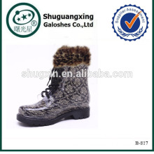 soft rubber rain shoes shoe cover from the rain warm boots shoes|B-817